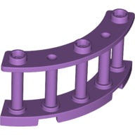 Plaatje in Gallery viewer laden, LEGO® los onderdeel Hek in kleur Medium Lavendel 21229