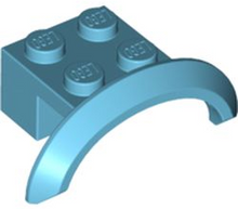 Plaatje in Gallery viewer laden, LEGO® los onderdeel Spatbord Medium Azuurblauw 98282