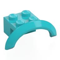 Plaatje in Gallery viewer laden, LEGO® los onderdeel Spatbord Medium Azuurblauw 98282