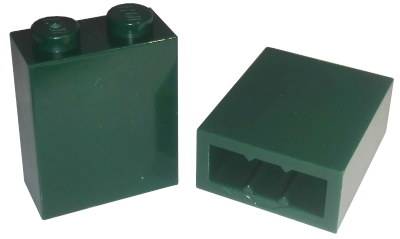 LEGO® los onderdeel Steen in kleur Donkergroen 3245c