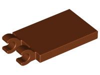 LEGO® los onderdeel Tegel Aangepast Roodachtig Bruin 30350b