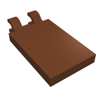 LEGO® los onderdeel Tegel Aangepast Roodachtig Bruin 30350b