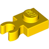 LEGO® los onderdeel Plaat Aangepast in kleur Geel 4085d