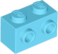 LEGO® los onderdeel Steen Aangepast Medium Azuurblauw 11211
