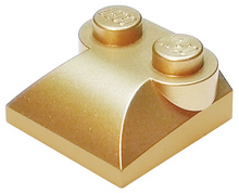 Plaatje in Gallery viewer laden, LEGO® los onderdeel Dakpan Gebogen Metallic Gold 47457