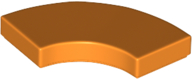 LEGO® los onderdeel Tegel Rond in kleur Oranje 27925