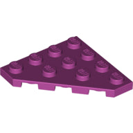 Plaatje in Gallery viewer laden, LEGO® los onderdeel Wig Plaat in kleur Magenta 30503