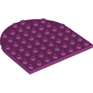 LEGO® los onderdeel Plaat Rond in kleur Magenta 41948