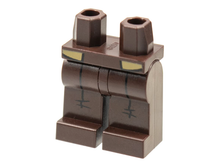 Plaatje in Gallery viewer laden, LEGO® onderdeel Benen met Motief Donker Bruin 970c00pb1256