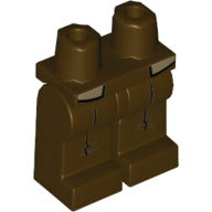 Plaatje in Gallery viewer laden, LEGO® onderdeel Benen met Motief Donker Bruin 970c00pb1256