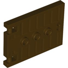 Plaatje in Gallery viewer laden, LEGO® los onderdeel Deur in kleur Donker Bruin 93096