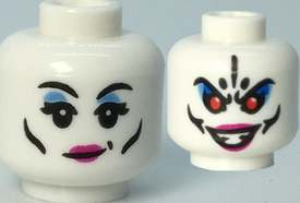 LEGO® los onderdeel Hoofd in kleur Wit 3626pb2834