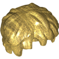 Plaatje in Gallery viewer laden, LEGO® los onderdeel Haar in kleur Parel Goud 36762