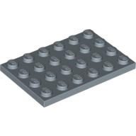 LEGO® los onderdeel Plaat Algemeen in kleur Zandblauw 3032