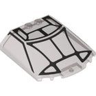 LEGO® Voorruit met Motief Doorzichtig Zwart 65633pb05