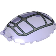 LEGO® Voorruit met Motief Doorzichtig Paars 98102pb03