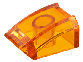 LEGO® los onderdeel Dakpan Gebogen Doorzichtig Oranje 30602