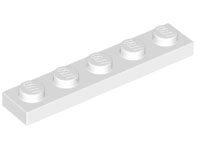 LEGO® los onderdeel Plaat Algemeen in kleur Wit 78329
