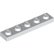 LEGO® los onderdeel Plaat Algemeen in kleur Wit 78329
