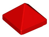LEGO® los onderdeel Dakpan Algemeen in kleur Rood 22388