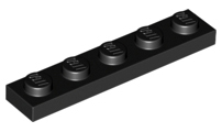 LEGO® los onderdeel Plaat Algemeen in kleur Zwart 78329