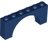 LEGO® los onderdeel Steen Boog in kleur Donkerblauw 15254
