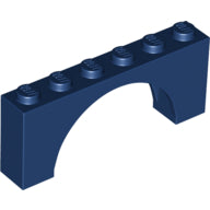 Plaatje in Gallery viewer laden, LEGO® los onderdeel Steen Boog in kleur Donkerblauw 15254