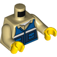 LEGO® los onderdeel Lijf met Motief Geelbruin 973pb4291c01