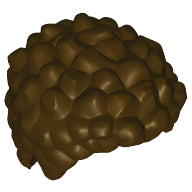 LEGO® los onderdeel Haar in kleur Donker Bruin 36060
