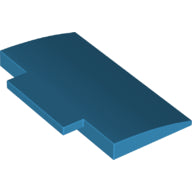 Plaatje in Gallery viewer laden, LEGO® los onderdeel Dakpan Gebogen Donker Azuurblauw 71771