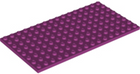LEGO® los onderdeel Plaat Algemeen in kleur Magenta 92438