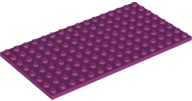 LEGO® los onderdeel Plaat Algemeen in kleur Magenta 92438