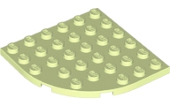 LEGO® los onderdeel Plaat Rond Geelachtig Groen 6003