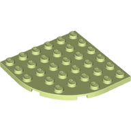 Plaatje in Gallery viewer laden, LEGO® los onderdeel Plaat Rond Geelachtig Groen 6003