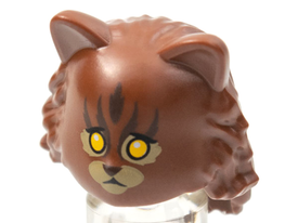 LEGO® los onderdeel Hoofddeksels Roodachtig Bruin 18513pb01
