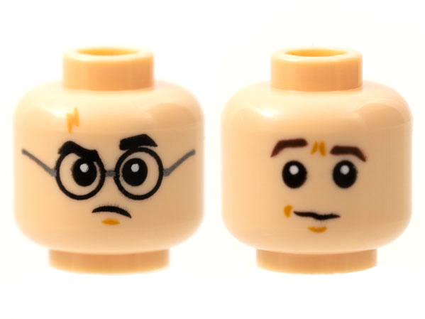 LEGO® los onderdeel Hoofd in kleur Lichte Noga 3626cpb2810