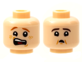 LEGO® los onderdeel Hoofd in kleur Lichte Noga 3626cpb2809