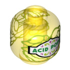 LEGO® los onderdeel Hoofd Doorzichtig Geel 28621pb0030