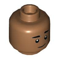 Plaatje in Gallery viewer laden, LEGO® los onderdeel Hoofd in kleur Medium Noga 3626cpb2831
