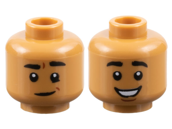 LEGO® los onderdeel Hoofd in kleur Medium Noga 3626cpb2831