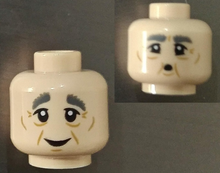 Plaatje in Gallery viewer laden, LEGO® los onderdeel Hoofd in kleur Lichte Noga 3626cpb2813