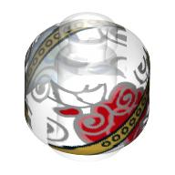 Plaatje in Gallery viewer laden, LEGO® los onderdeel Hoofd in kleur Doorzichtig 3626pb3351