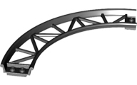 Plaatje in Gallery viewer laden, LEGO® los onderdeel Rails in kleur Zwart 25061