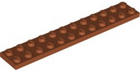 LEGO® los onderdeel Plaat Algemeen Donker Oranje 2445