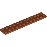 Plaatje in Gallery viewer laden, LEGO® los onderdeel Plaat Algemeen Donker Oranje 2445