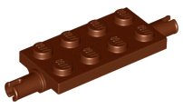 LEGO® los onderdeel Plaat Aangepast Roodachtig Bruin 40687