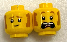 Plaatje in Gallery viewer laden, LEGO® los onderdeel Hoofd in kleur Geel 3626cpb2903