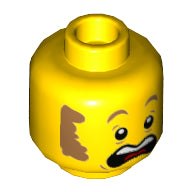 Plaatje in Gallery viewer laden, LEGO® los onderdeel Hoofd in kleur Geel 3626cpb2903