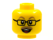 Plaatje in Gallery viewer laden, LEGO® los onderdeel Hoofd in kleur Geel 3626cpb2886