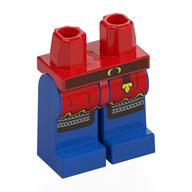 Plaatje in Gallery viewer laden, LEGO® los onderdeel Benen met Motief Rood 970c07pb13